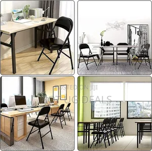 Portable Foldable Dining Chairs - Black
