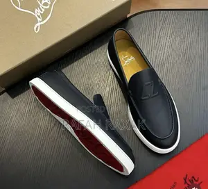 Leather Christian Louboutin Varsiboat Loafers