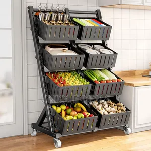 Kitchen Snack Cart With Wheels