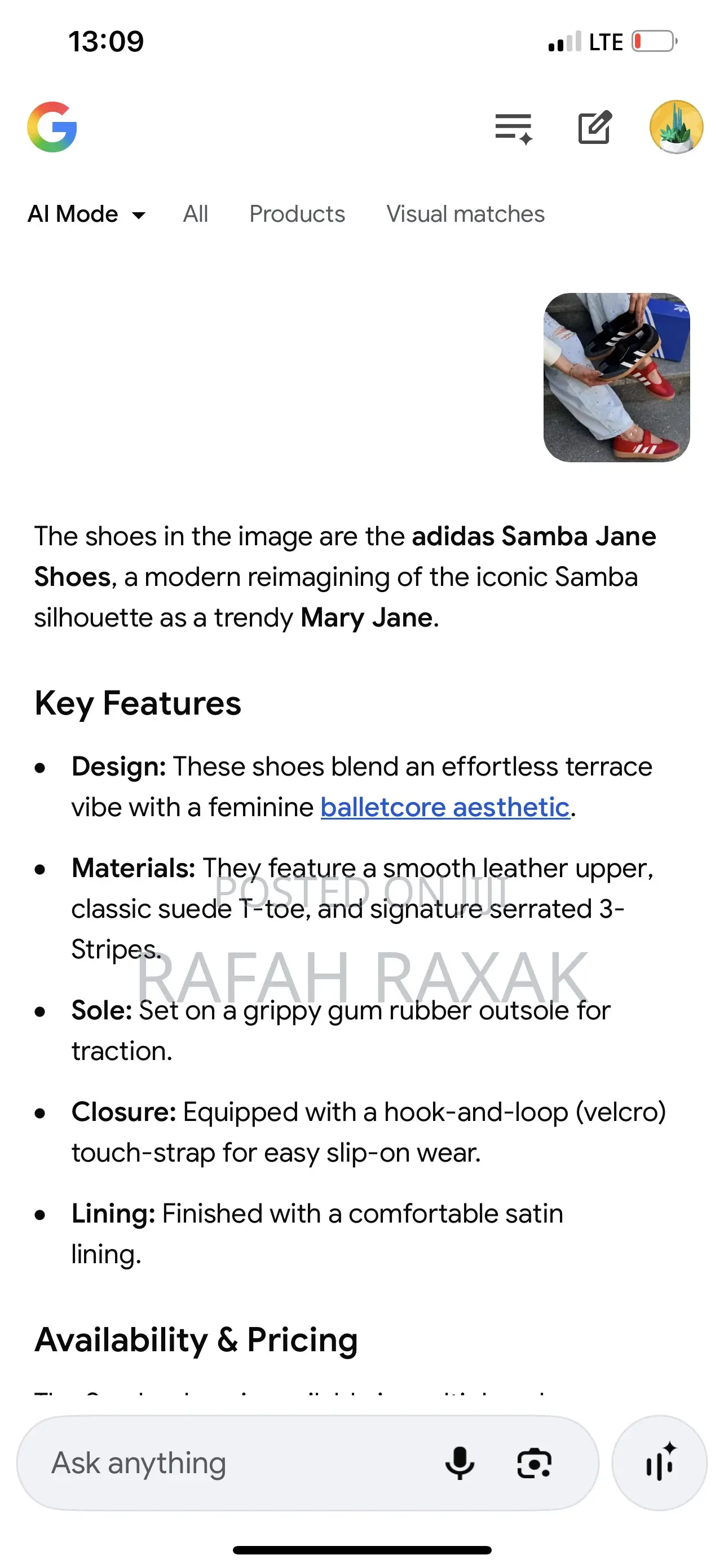 Feminine Adidas Samba Jane Ballet Shoes