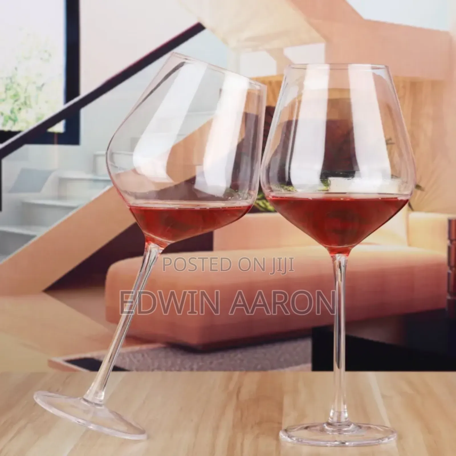 12pcs Red Wine Avant Garde Glass