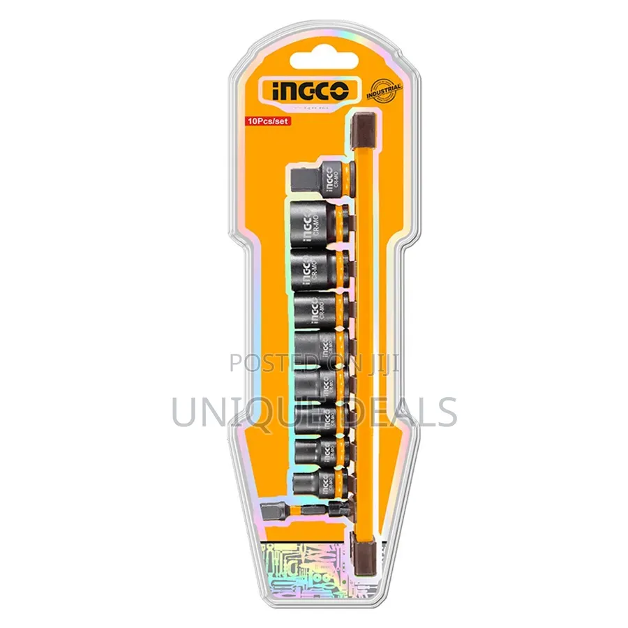 Industrial 10 PCS 1/2-Inch Socket Set Hkts12103 Ing