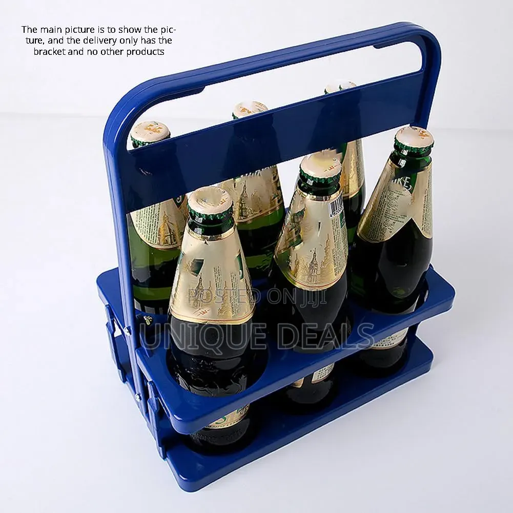 Bottle Holder Plastic Drink Carrier 6-Cup Foldable Beer Holder