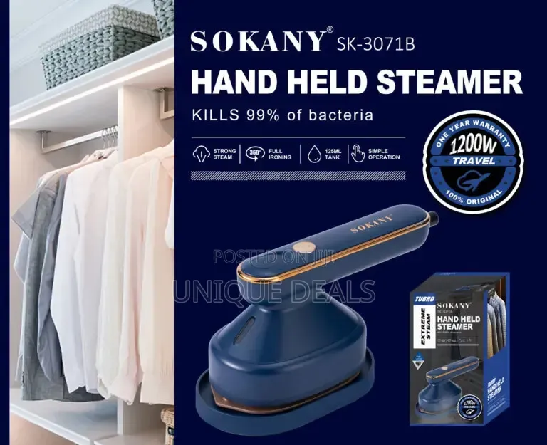 Travel Iron, Steam Iron Mini With 125 Ml Water Tank