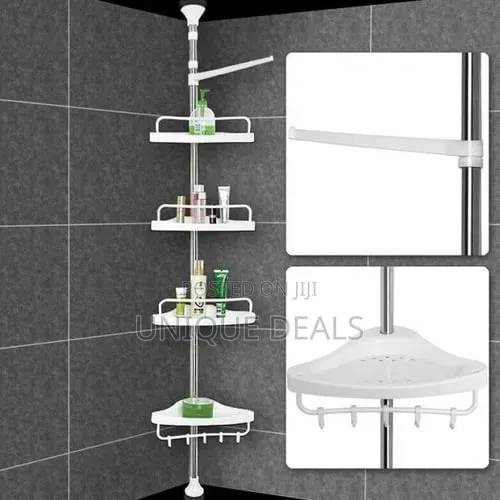 Adjustable Multi Corner Shelf Bathroom Organizer Storage Rack
