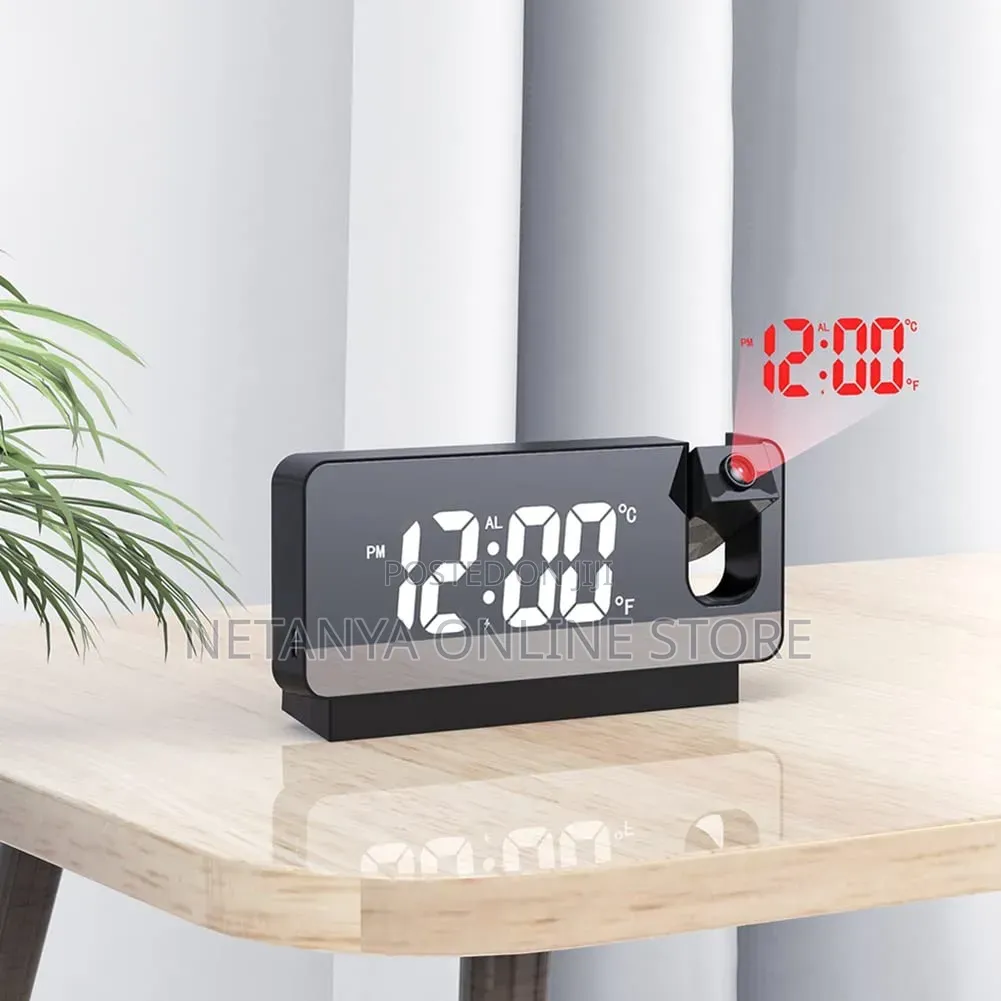 Led Digital Alarm Clock With Projection