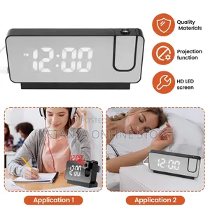 Led Digital Alarm Clock With Projection
