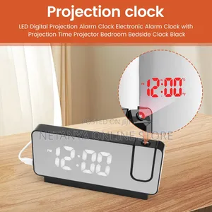 Led Digital Alarm Clock With Projection