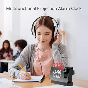 Led Digital Alarm Clock With Projection