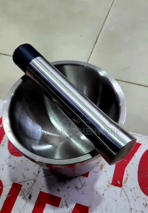 Stainless Steel Mortar and Pestle Set.