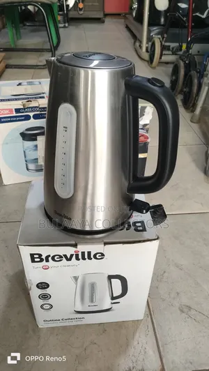 Uk Used Breville Outline Collection Stainless Steel Jug Kettle.