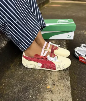 Beige Maroon Puma Speedcat Ballet Lace Shoes