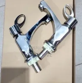 Pair of Basin Pillar Taps-Hot Cold | Chrome Satin Finish