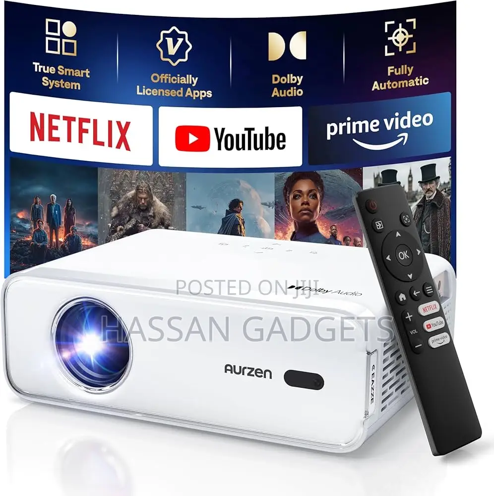 Wireless Smart Portable Projector With Youtube Netflix