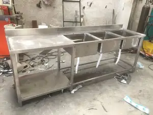 Stainless Steel Working Table and Commercial Sink
