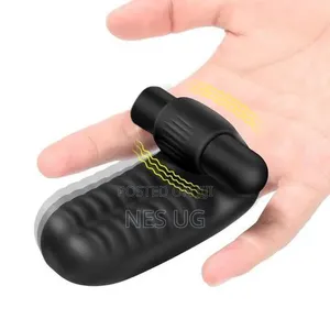 Fingering Vibrator G-Spot Clit Massager Stimulator - Black