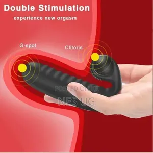 Fingering Vibrator G-Spot Clit Massager Stimulator - Black