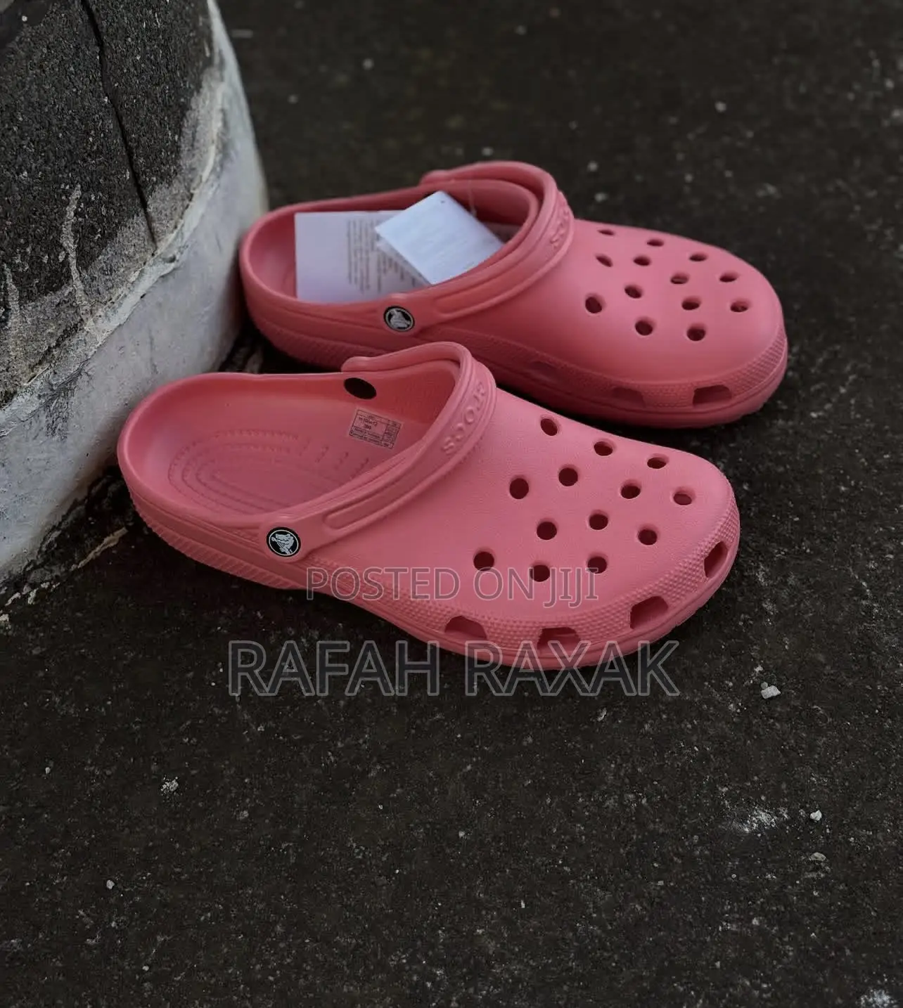 Black Croc Classic Clogs