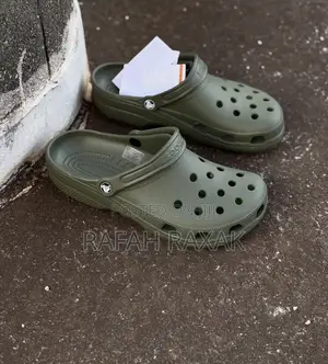 Army Green Crocs Classic Clogs