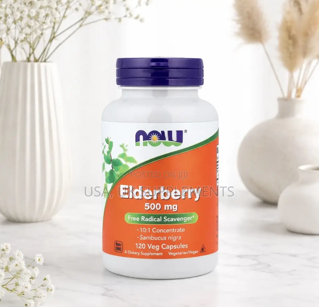 Now Elderberry 500mg 120veg Capsules