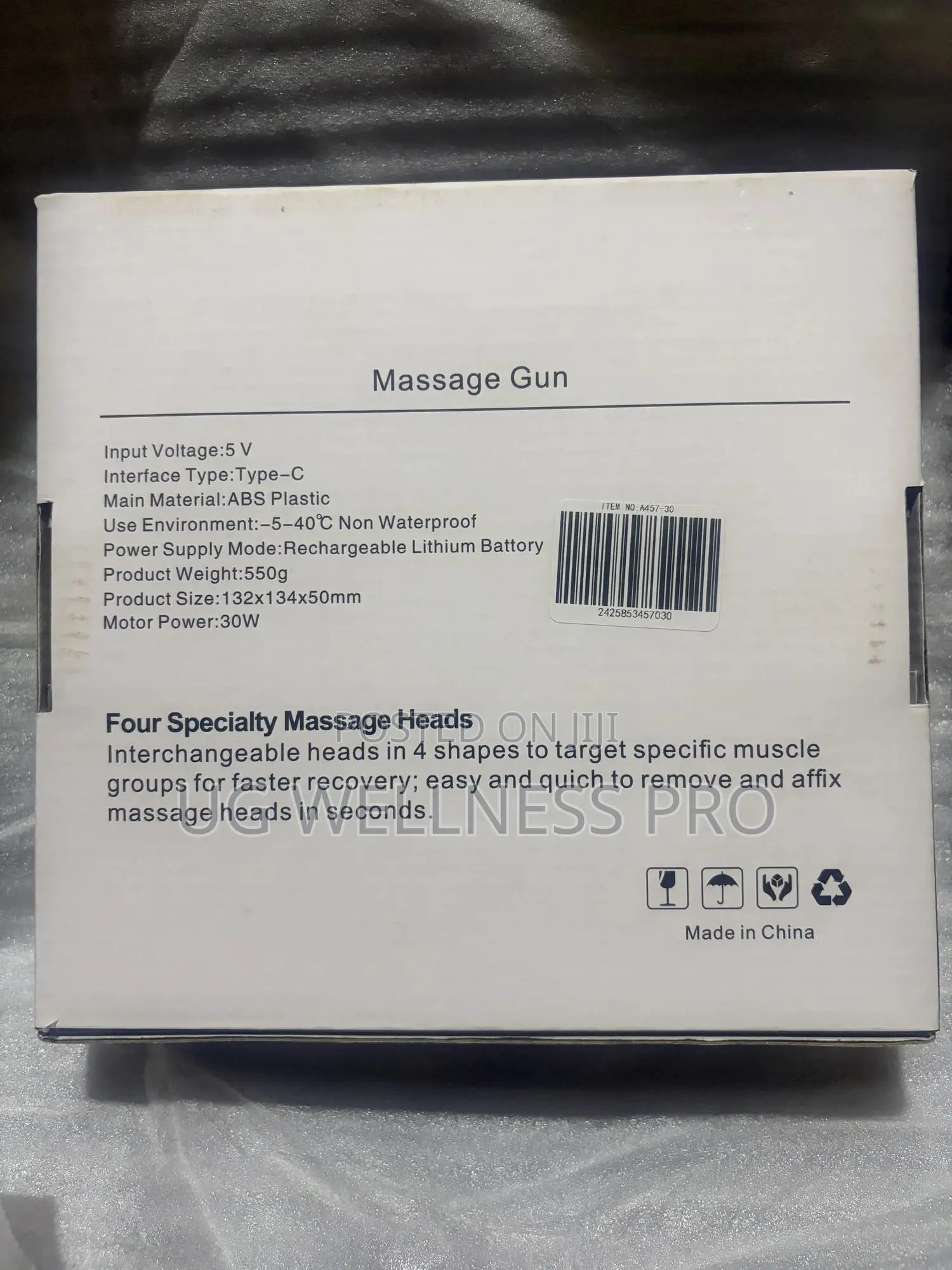 Massage Gun With Four Specialty Massage Heads