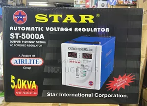 Star St-5000a Automatic Voltage Regulator - Black