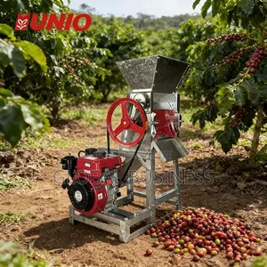 Gasoline Coffee Sheller Machine With Petrol Engine