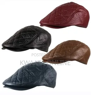 Soft Faux Leather Cabbie Newsboy Country Golf Check Quilt Flat Cap