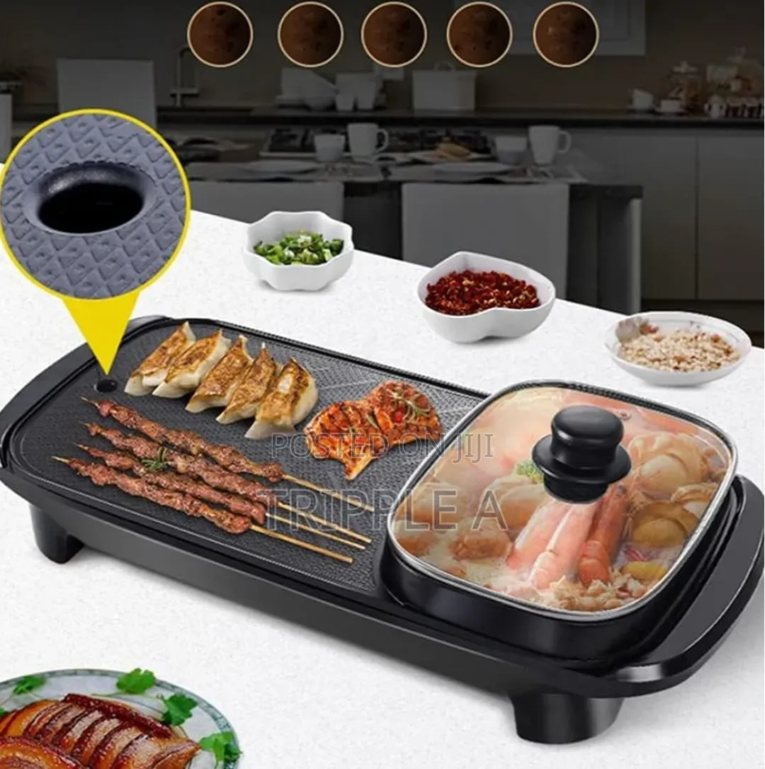2 in 1 Multifunction Electric BBQ Grill With Hotpot