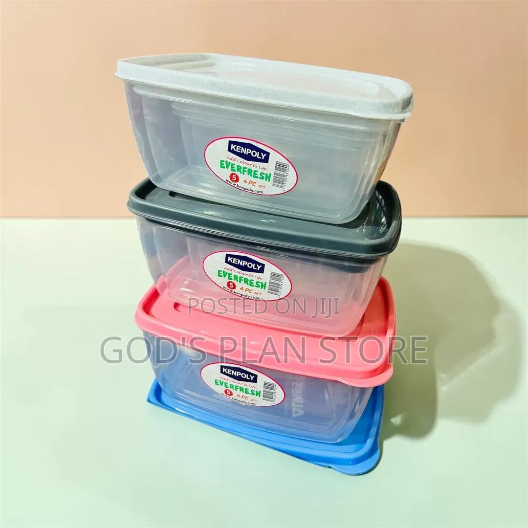 Ever Fresh 4pcs Plastic Food Storage Containers