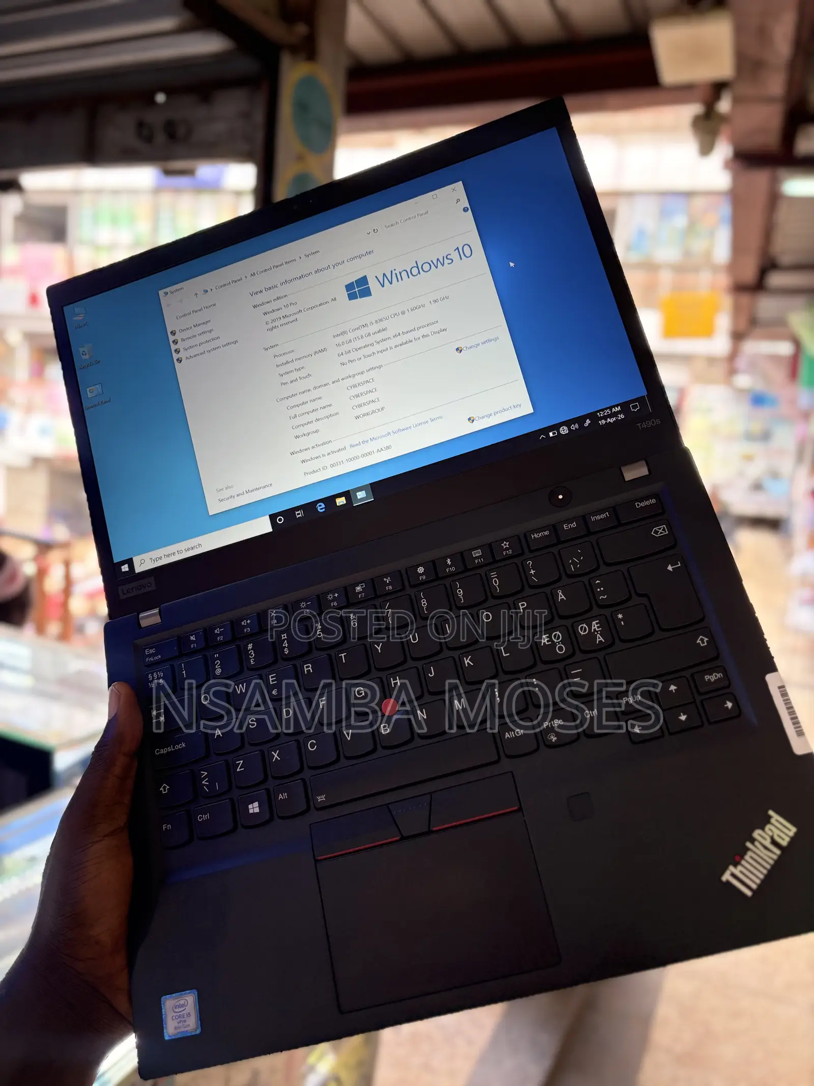 Laptop Lenovo Thinkpad T490s 8GB Intel Core i5 SSD 512GB