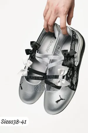 Puma Speedcat Ballet Lace Women's Shoes Silver Metallic Black
