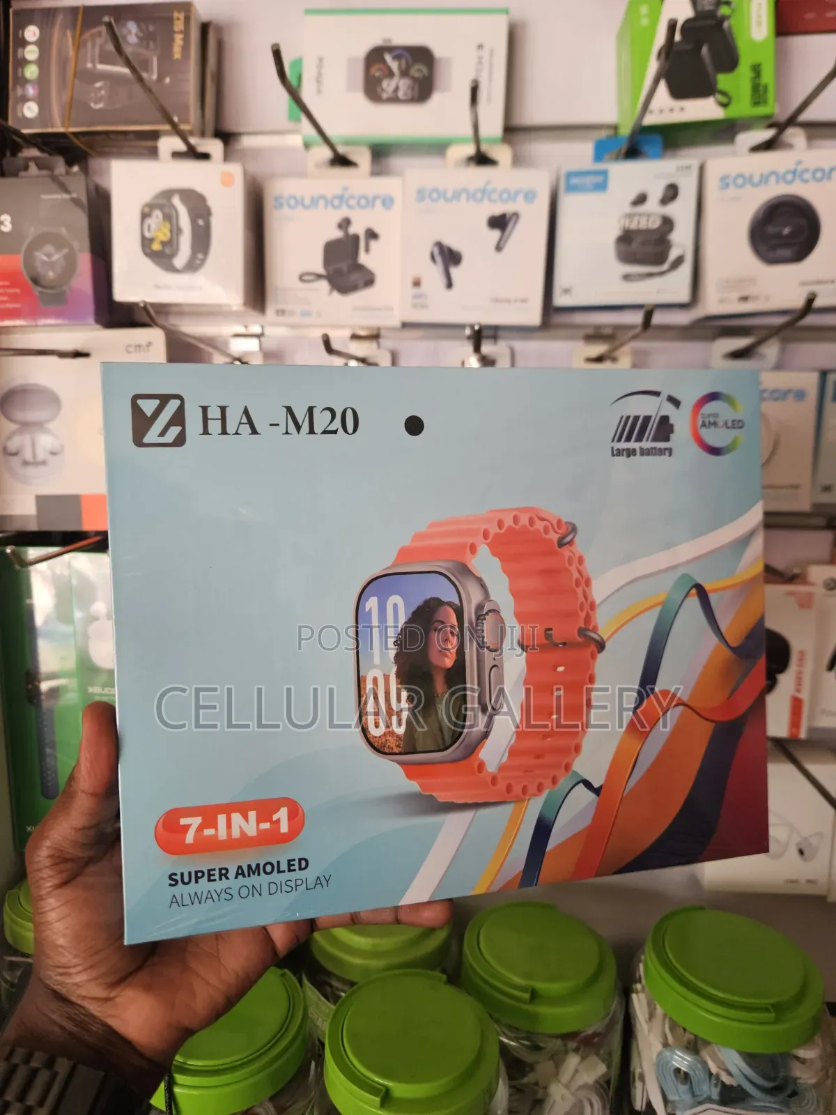 Ha-M20 Smart Watch With 7 Straps