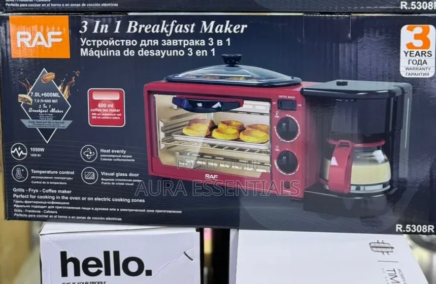Raf 3 in 1 Breakfast Maker Model R 5308r