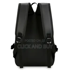 Minimalist Black Urban Backpack Laptop Bag - Black