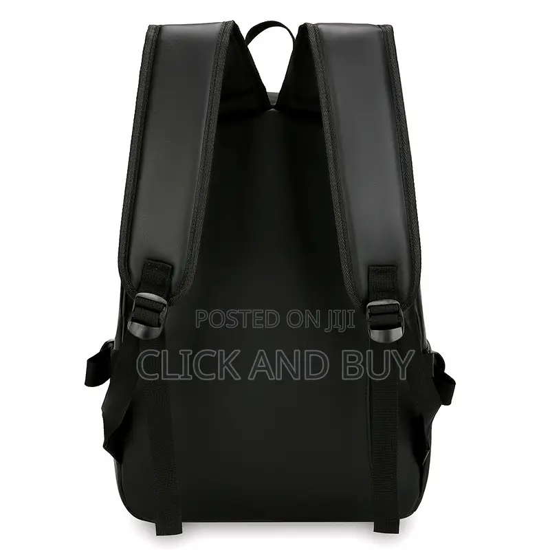 Minimalist Black Urban Backpack Laptop Bag - Black