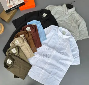 Casual Short Sleeve Linen Shirts. 9colors