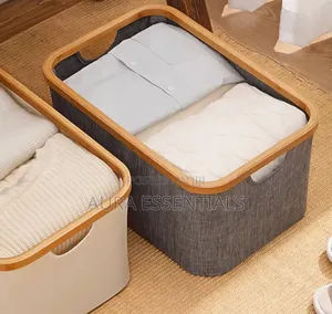 Modern Foldable Rectangular Storage Basket