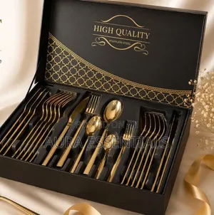 36 PCS Gold Premium Stainless Steel Cutlery Set