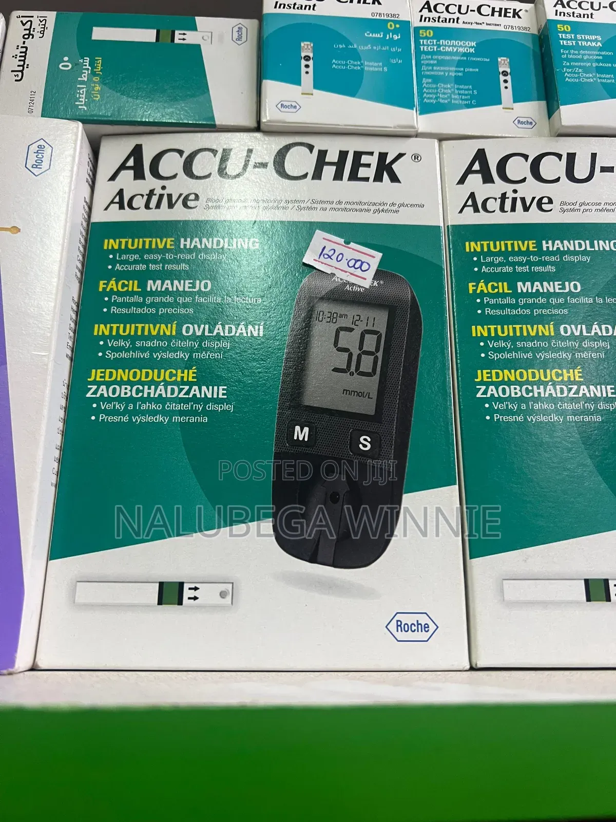 Accu Check Active and Instant Glucometer Machine