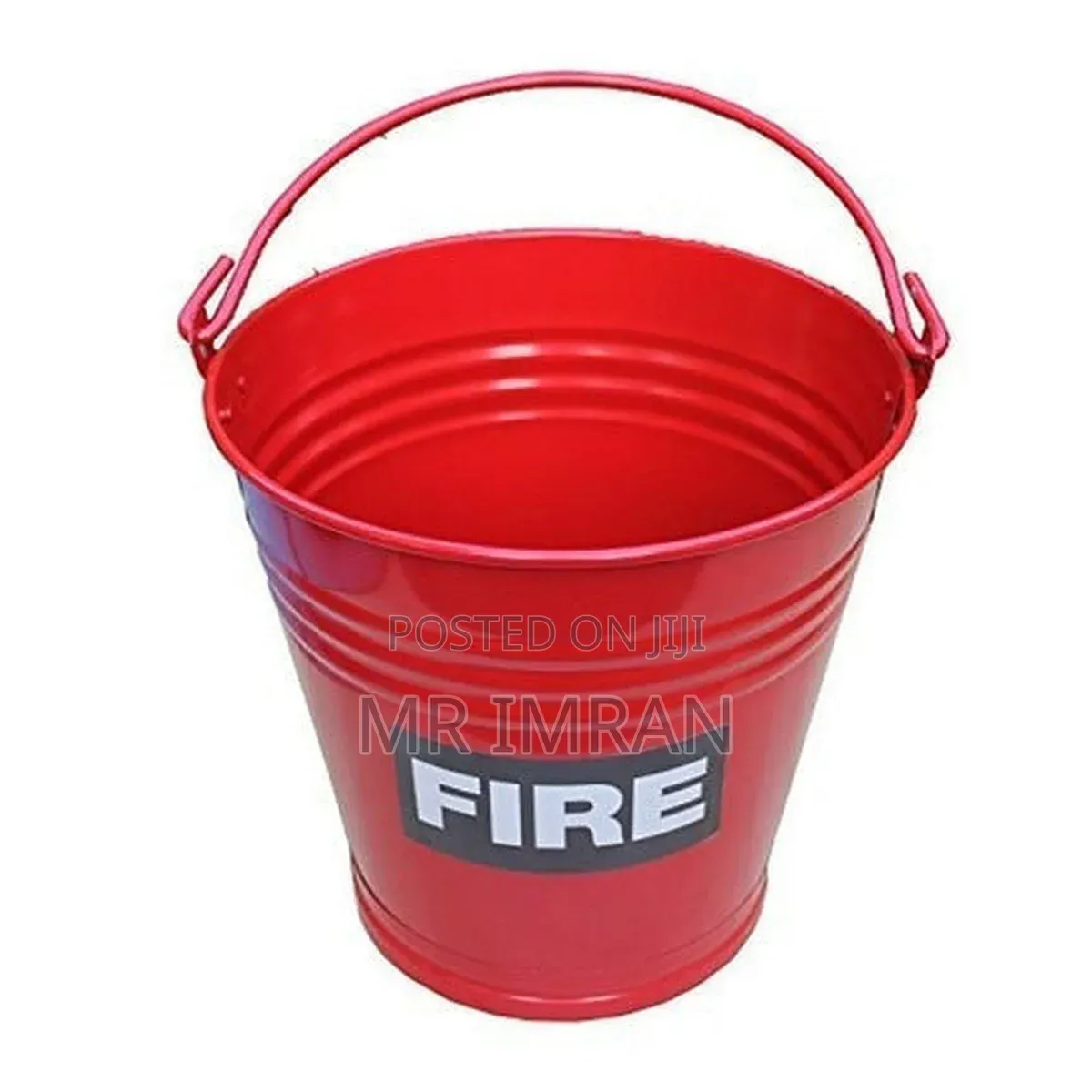 Red Metal Fire Bucket