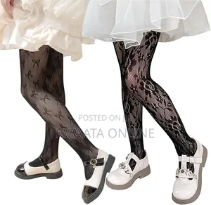 Girls Tights Heart Polka Dot Patterned Stockings Kids Soft Stretchy