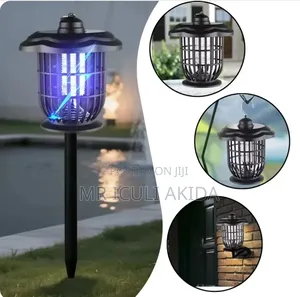 2in1 Solar-Powered Outdoor Light and Bug Zapper Mosquito Killing Lamp