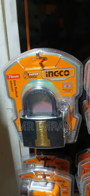 75mm Heavy-Duty Iron Padlock