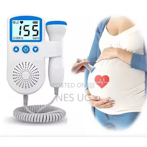 Fetal Doppler Portable Handheld Baby Heart Rate Monitor - White