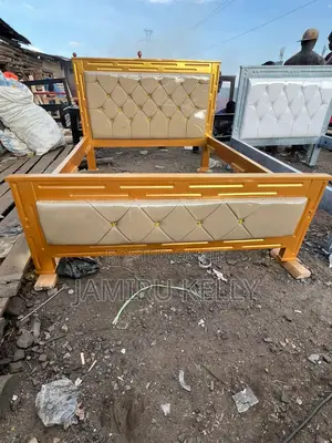 Opulent Gold Bed Frame