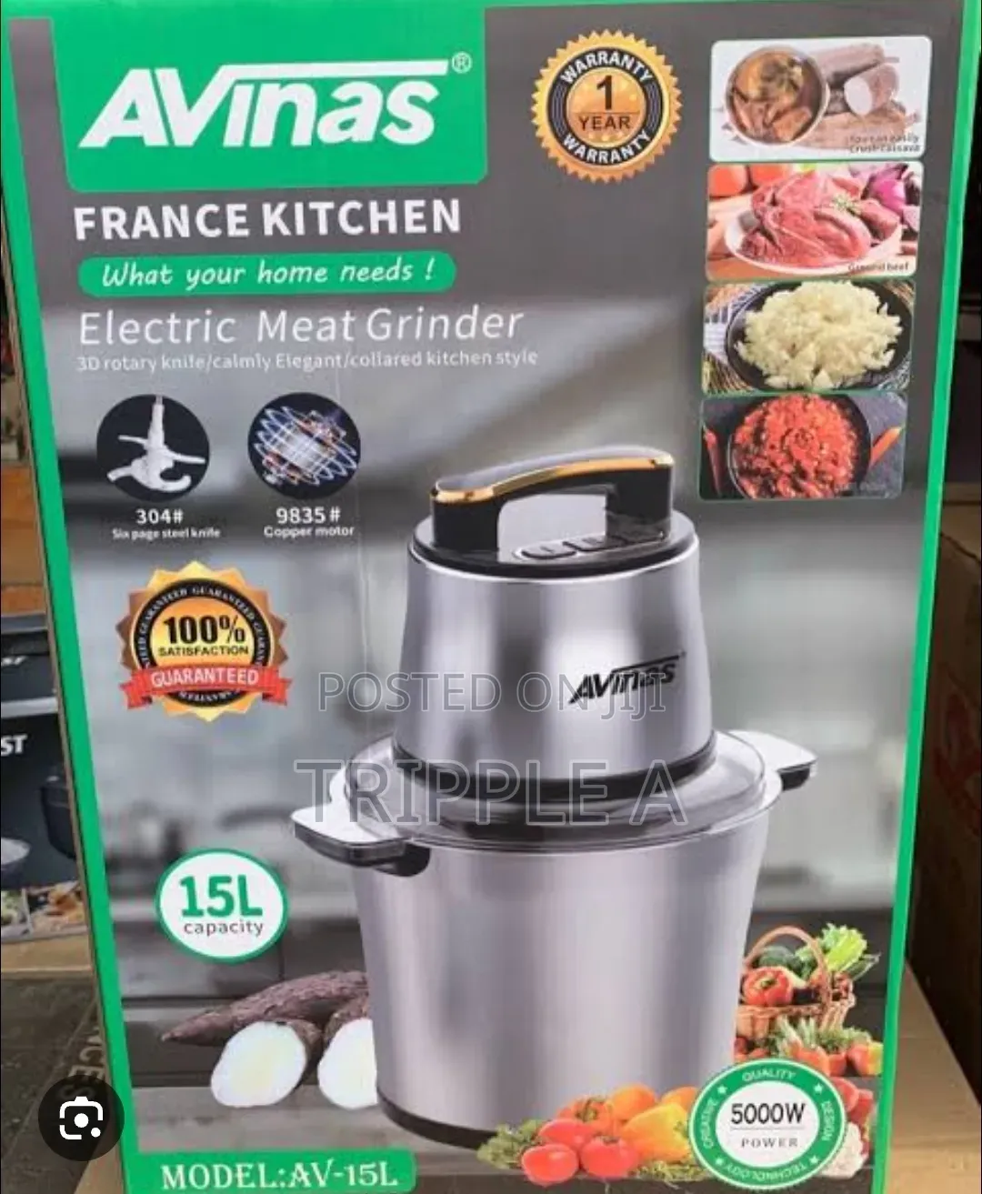 Avinas France Kitchen Electric Meat Grinder ( Av 15)