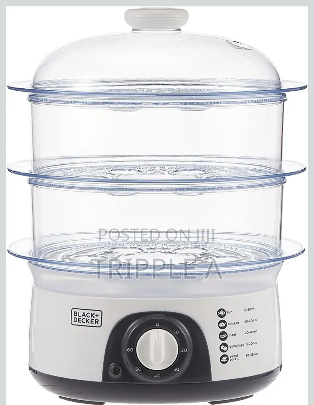 Black+Decker 3 Tier Food Steamer
