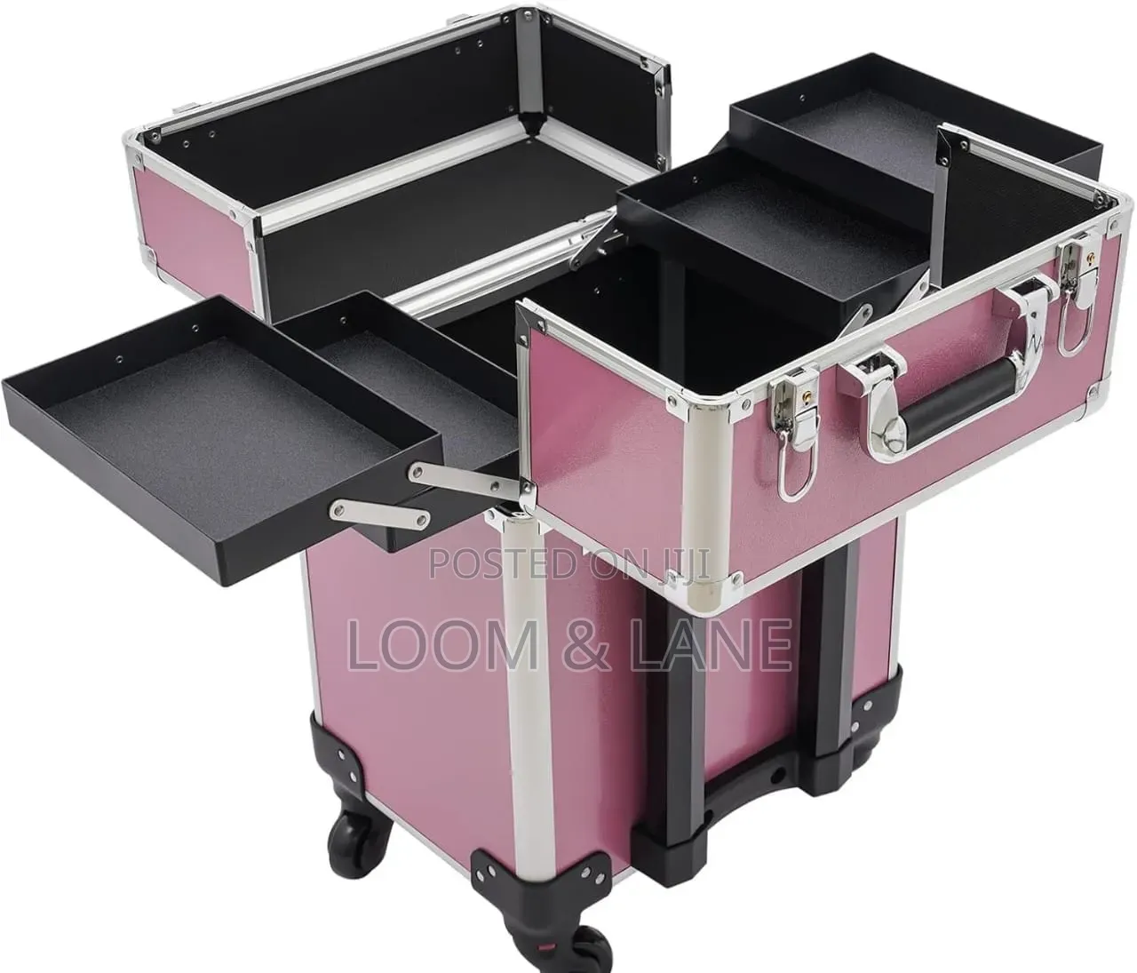 Portable Traveling Makeup Trolley Case