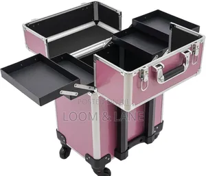 Portable Traveling Makeup Trolley Case